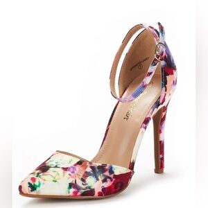 Dream Pairs Multicolor Floral Heels